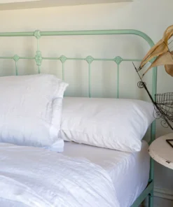 Scout House Scout Portuguese Linen Sheet Set- King - White 10 Scout House Scout Portuguese Linen Sheet Set- King - White