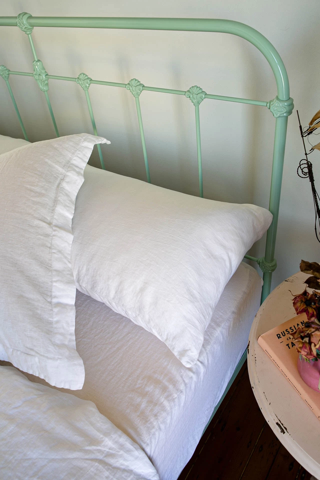 Scout House Scout Portuguese Linen Sheet Set- King - White 7 Scout House Scout Portuguese Linen Sheet Set- King - White