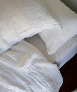 Scout House Scout Portuguese Linen Sheet Set- King - White 9 Scout House Scout Portuguese Linen Sheet Set- King - White