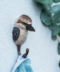 Scout House Homewares Hand Carved Wooden Wall Hook - Kookaburra