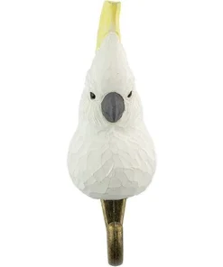 Scout House Hand Carved Wooden Wall Hook - Cockatoo 10 Scout House Hand Carved Wooden Wall Hook - Cockatoo