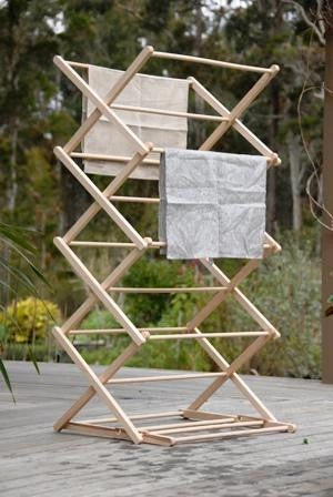 Scout Folding Clothes Horse/Airer - NEW - New Zealand Hoop Pine Homewares 3 Scout Folding Clothes Horse/Airer - NEW - New Zealand Hoop Pine Homewares