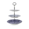 Burleigh UK- Blue Pheasant/ Calico/ Felicity- 3 Tiered Cake Stand 1 Burleigh UK- Blue Pheasant/ Calico/ Felicity- 3 Tiered Cake Stand