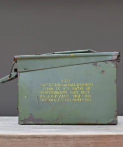 Scout Vintage Army Green Ammunition Box Homewares