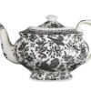Burleigh UK Black Regal Peacock - Large Teapot