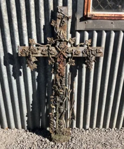 Scout Vintage Cast Iron French Crucifix Brittany