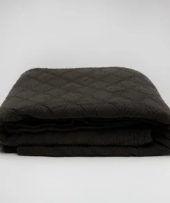 Scout Textiles Portier Cotton Coverlet- Noir