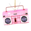 Scout Homewares Mercury Glass Pink Boom Box Ornament 1 Scout Homewares Mercury Glass Pink Boom Box Ornament