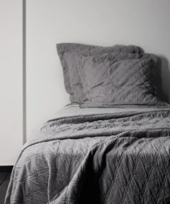 Scout Portier Cotton EUROPEAN PILLOWCASE Dash Grey