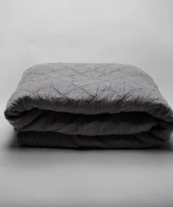 Scout Textiles Portier Cotton Coverlet Dash Grey 11 Scout Textiles Portier Cotton Coverlet Dash Grey