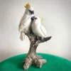 Scout House Gifts Porcelain Cockatoos On Log
