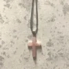 Scout House Homewares Rose Quartz Crucifix Ornament 1 Scout House Homewares Rose Quartz Crucifix Ornament
