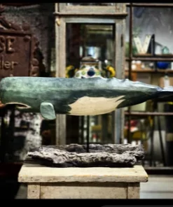 Scout House Faux Whale On Stand Figure Gifts