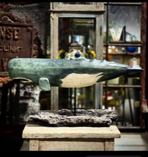 Scout House Faux Whale On Stand Figure Gifts 3 Scout House Faux Whale On Stand Figure Gifts