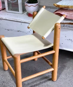 Scout House Vintage Leather Sling Chairs - Set Of Four