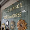 Scout House CHANGES - Vintage French Bank Sign