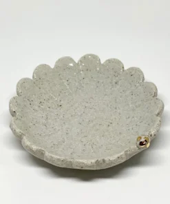 Bridget Bodenham - Flower Dish Dotted Gold Pearl