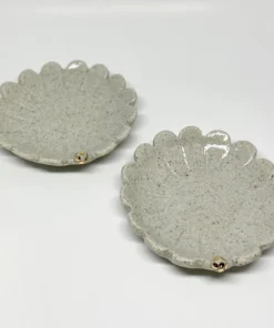 Bridget Bodenham - Flower Dish Dotted Gold Pearl