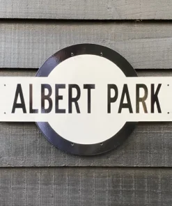 Scout House Gifts Albert Park Victorian Railways Enamel Sign