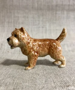 Scout House Homewares Ceramic Light Cairn Terrier Miniature Figurine