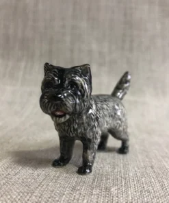 Scout House Homewares Ceramic Brindle Cairn Terrier Miniature Figurine