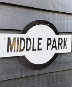 Scout House Gifts Middle Park Victorian Railways Enamel Sign