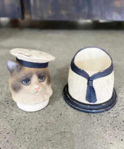 Scout Nostalgic European Wooden Cat Sailor With Secret Drawer Gifts