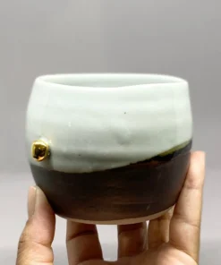 Scout House Gifts Medium Bowl With Gold Dot - Bridget Bodenham