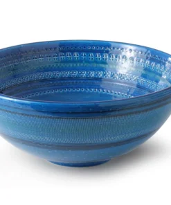 Bitossi Italy Ceramic Large Blue Bowl Gifts