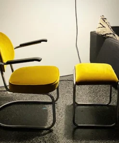 Scout House Furniture Vintage Drabert Cantilever Chair + Footstool