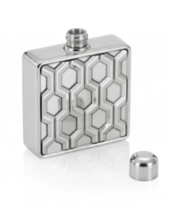 Hexagonal Pewter Hip Flask - Royal Selangor 8 Hexagonal Pewter Hip Flask - Royal Selangor