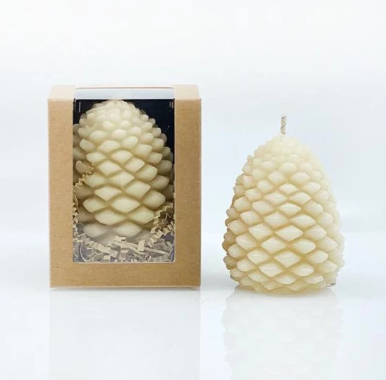 Scout Queen B Beeswax Pinecone Candle - Large Homewares 4 Scout Queen B Beeswax Pinecone Candle - Large Homewares