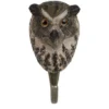 Scout House Hand Carved Wooden Wall Hook - Eagle Owl Gifts