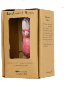 Scout House Hand Carved Wooden Wall Hook - Galah Cockatoo Gifts