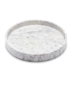 Marble Basic Round Roman Tray - Large Gifts