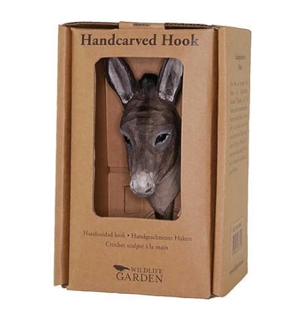 Scout House Gifts Hand Carved Wooden Wall Hook - Donkey 4 Scout House Gifts Hand Carved Wooden Wall Hook - Donkey
