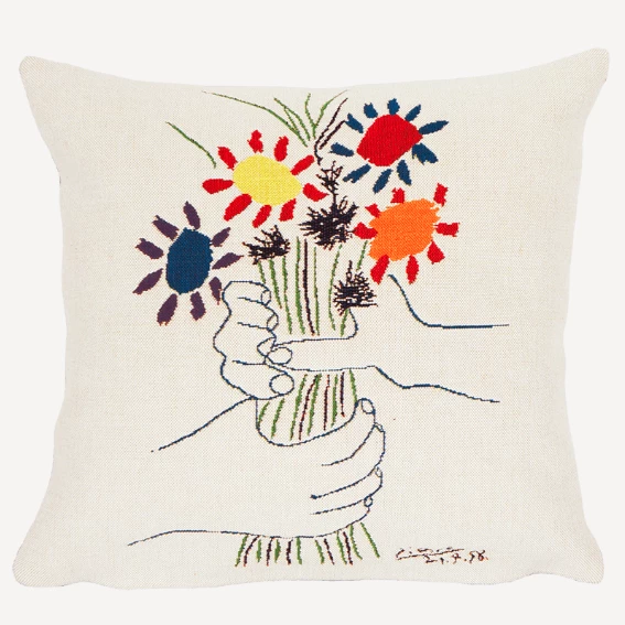 Jules Pansu Pablo Picasso - Fleurs Et Mains - Cushion - 45 X 45 Gifts 3 Jules Pansu Pablo Picasso - Fleurs Et Mains - Cushion - 45 X 45 Gifts
