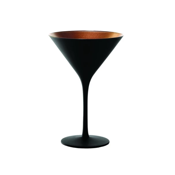 Scout Homewares Martini Glass- European Made- Lausitz- Black And Bronze Set Of Six 3 Scout Homewares Martini Glass- European Made- Lausitz- Black And Bronze Set Of Six