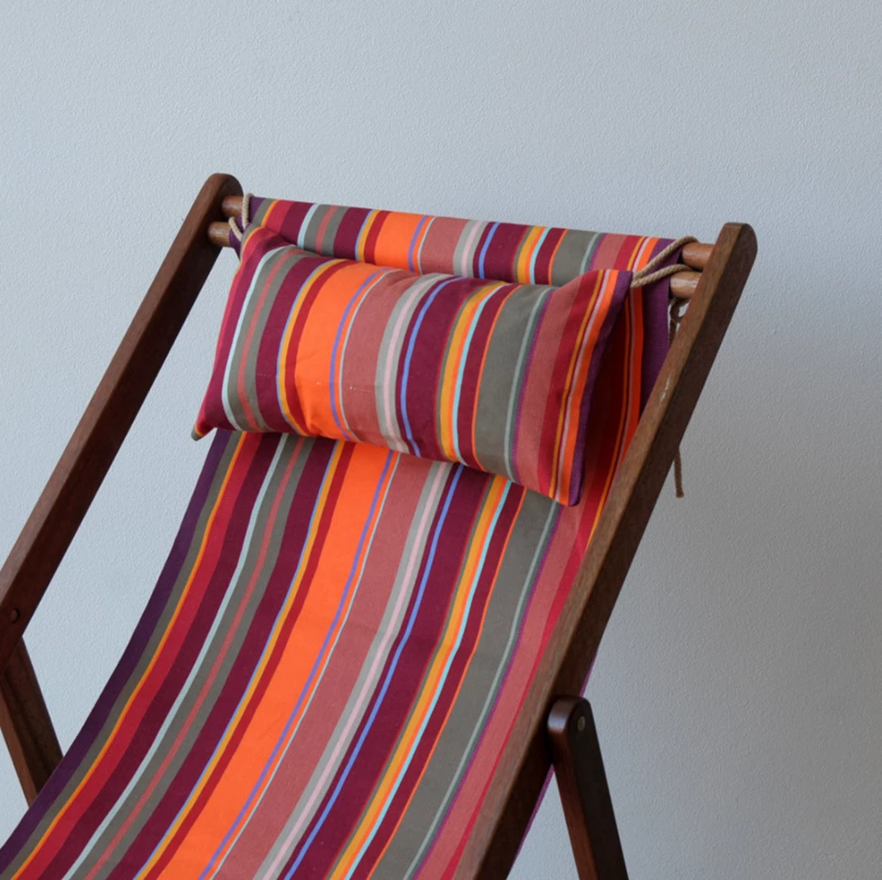 Scout Furniture Deck Chair With Arms - St. Vincent Rouge - With Cushion 4 Scout Furniture Deck Chair With Arms - St. Vincent Rouge - With Cushion