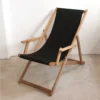 Scout Furniture Deck Chair In Plain Charcoal With Arms