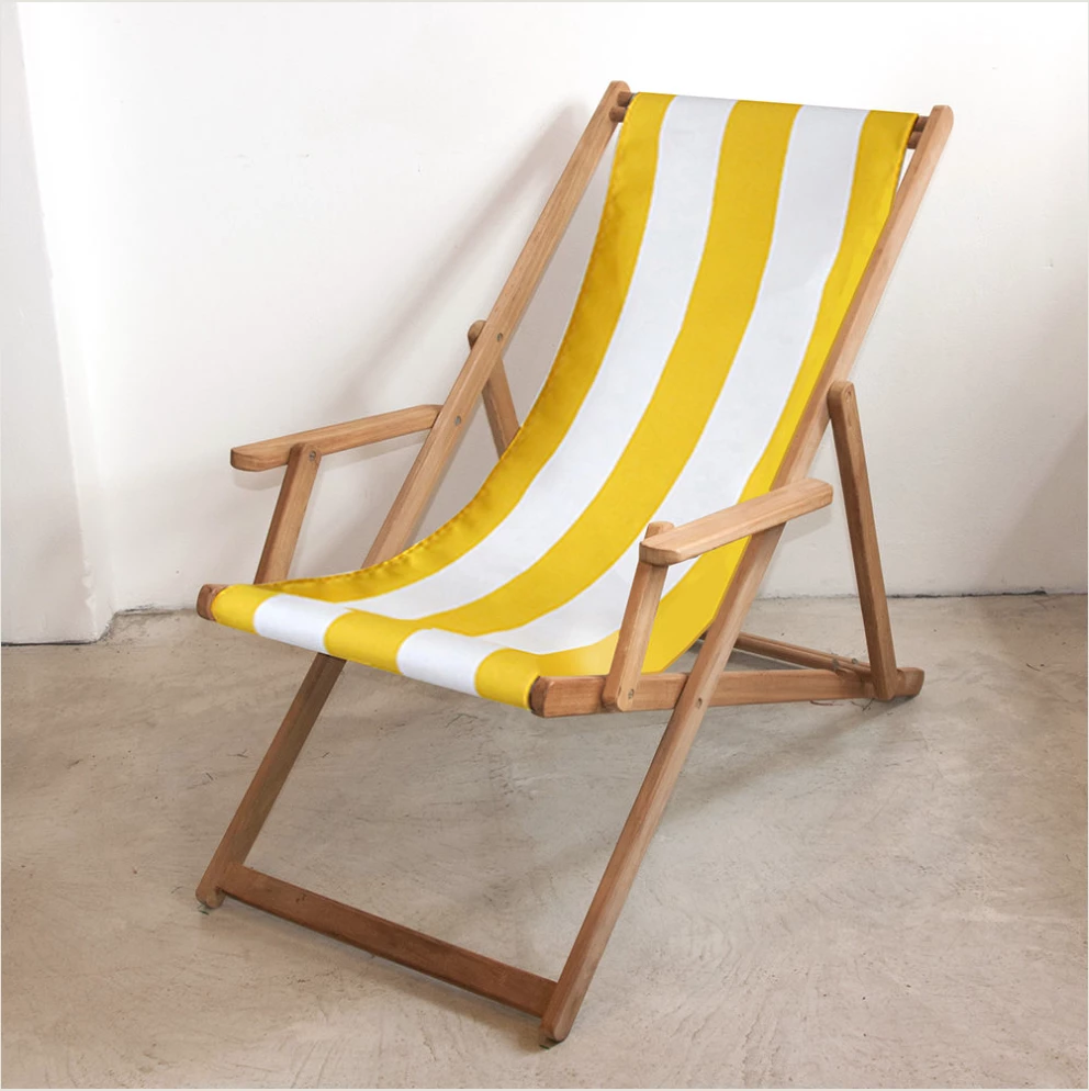 Scout Furniture Deck Chair In Yellow Block Stripe 3 Scout Furniture Deck Chair In Yellow Block Stripe