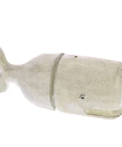 Scout Homewares Cast Iron Whale Bookends In White