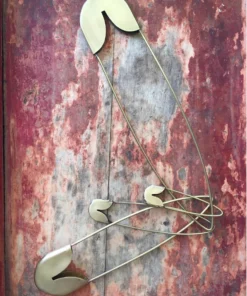 Scout House Extra Large Brass Safety Pin By Fog Linen Work Japan Homewares