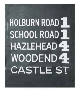 Scout Just Arrived TK HIRO Subway Sign Cushion- HOLBOURN ROAD