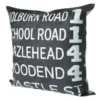 Scout Just Arrived TK HIRO Subway Sign Cushion- HOLBOURN ROAD
