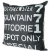 Scout TK HIRO Subway Sign Floor Cushion- FOUNTAIN Just Arrived