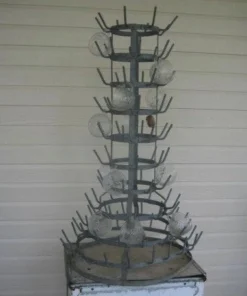 Scout Gifts Vintage French Zinc Bottle Drying Rack