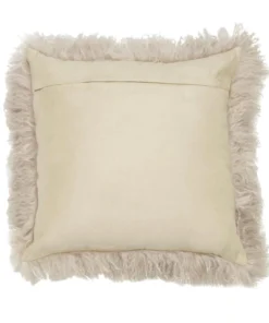 Scout House Gifts Mongolian Sheepskin Cushion - Fawn 40 Cm