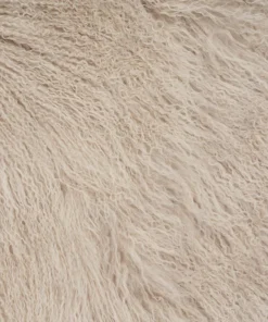 Scout House Gifts Mongolian Sheepskin Throw Blanket - Fawn