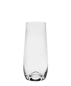 Scout House Champagne Glass - Stemless - European Made - Diamond Engraved Homewares